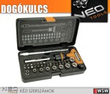 Neo Tools dugókulcs készlet - 1/4" - 42 részes