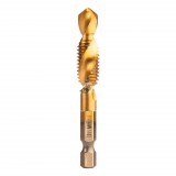 NEO TOOLS Gépi menetfúró, 2az1ben előfúró éllel, HSS-Titán, M10X1,5mm, hatszög szárral 08-956