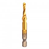 NEO TOOLS Gépi menetfúró, 2az1ben előfúró éllel, HSS-Titán, M5X0,8mm, hatszög szárral 08-952