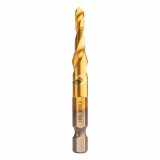 NEO TOOLS Gépi menetfúró, 2az1ben előfúró éllel, HSS-Titán, M5X0,8mm, hatszög szárral 08-952