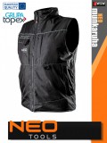 Neo Tools HD BLACK technikai bélelt mellény - munkaruha