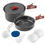 NEO TOOLS Kemping főzőedény készlet 7 részes 63-146