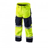 NEO TOOLS Láthatósági Softshell Munkásnadrág, citromsárga, XXXL 81-750-XXXL