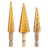 NEO TOOLS Lépcsős fúrókészlet, 3db-os, HSS-Titán, 3-20mm, hatszög szárral 08-948