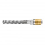 NEO TOOLS Pneumatikus gyorscsatlakozó, tömlővéges, védőrugós 6mm 12-601