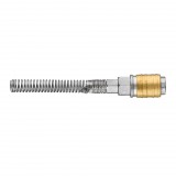 NEO TOOLS Pneumatikus gyorscsatlakozó, tömlővéges, védőrugós 6mm 12-601