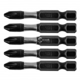 NEO TOOLS Torziós ütvecsavarozó bitek S2, 50mm, PH2, 5db 09-576
