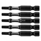 NEO TOOLS Torziós ütvecsavarozó bitek S2, 50mm, T20, 5db 09-584