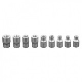 Neo torx kulcskészlet 9db, 1/2", e10 - e25