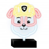 Neon LED lámpa, asztali, állólámpa, Mancs őrjárat, Paw Patrol Paw Rubble OW-120446