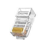 Nestron UTP RJ45 csatlakozó; Cat6/Cat6e; fali és patch kábelekhez; 10 db/csomag NPN-RJ45-1C6U-PC10