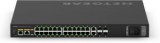 Netgear AV Line M4250-26G4XF-POE+ 24 Portos menedzselhető POE+ Gigabit Ethernet switch (GSM4230PX-100EUS)