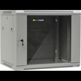 Netrack 9U 19" fali rack szekrény 600x450mm levehető oldalú szürke (019-090-645-021) (019-090-645-021)