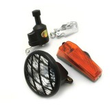 NEUZER Kerékpárlámpa első + hátsó + dinamó