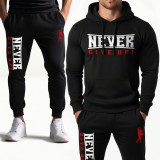 Never give up! melegítő szett - fekete