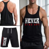 Never give up szett (stringer trikó+rövidnadrág)