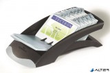 Névjegykártyatartó, műanyag, 200 db-os, A-Z regiszterrel, fekvő, DURABLE, "VISIFIX®", fekete