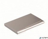 Névjegykártyatartó tárca, fém, 20 db-os, DURABLE, matt ezüst