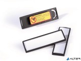 Névkitűző, 17x67 mm, mágneses, DURABLE "CLIP CARD", fekete