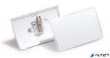 Névkitűző, csíptetővel és tűvel, PP, 40x75 mm, DURABLE 'CLICK FOLD'