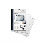 Névkitűző, textil, öntapadó, 40x75 mm, DURABLE "Badgefix", fehér (833402)