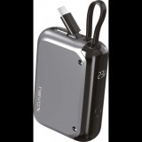 NEVOX Powerbank 10000mAh 30W fix USB-C kábel asztroszürke (2345)