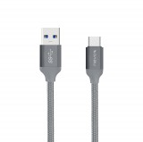 Nevox USB-C apa - USB 3.0 apa Adat- és töltőkábel 2m - Ezüst (1480)