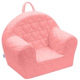 New Baby babafotel - rózsaszín, 3D szívecskékkel