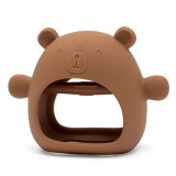 NEW BABY Szilikon kézi rágóka maci formában – BPA-mentes, fogzáskönnyítő babajáték