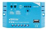 NEW ENERGY 12V 5A Napelem töltésvezérlő extra USB csatlakozás PWM vezérlés