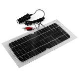 NEW ENERGY CO.,LTD 12V 5,5W napelemes autótöltő telefontöltő szivargyújtó kábellel és krokodilcsipesszel továbbá 5V USB aljzattal