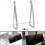 NEW ENERGY Korlátra szerelhető napelem tartó konzol 77 cm-ig 20° - 60° dőlésszög