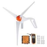 NEW ENERGY Szélgenerátor 500W 12V 1200x1200x680 mm 3 lapátos szélturbina MPPT vezérlővel és állítható szélirány-követéssel