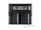 Newell NL0018 DC-LCD Dual akkumulátor töltő, NP-F, NP-F akkumulátorhoz