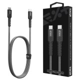 Next One Braided USB-C to USB-C Cable Space Gray USBCX2-BRD-SG