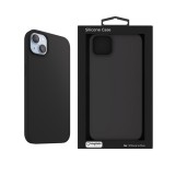 NextOne,  iPhone 14 Plus, Fekete, Szilikon, MagSafe, Mobiltelefon tok