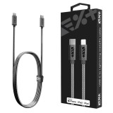 NextOne USB C apa - Lightning apa Adat és töltőkábel 1,2m - Asztroszürke (LGHT-USBC-MET-SG)
