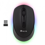 NGS Smog-RB Vezeték Nélküli fekete Egér +LED