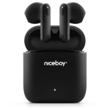 NICEBOY HIVE Beans vezeték nélküli fülhallgató, Fekete (HIVE-BEANS-BLACK) - Fülhallgató