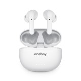 Niceboy HIVE Pins 3 ANC TWS Bluetooth fülhallgató fehér (HIVE-PINS-ANC-3-W) - Fülhallgató