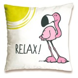 Nici: flamingó mintás párna - 37 x 37 cm