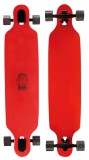 Nijdam wooden warrior longboard, piros sc-19920