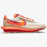 Nike - Clot x Sacai LD Waffle Orange Blaze Cipő