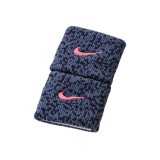 Nike eq Csuklópánt Nike ace wristbands dark magnet grey/black/hyper punch N.NN.B8.097.OS