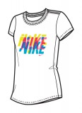 Nike Póló Layered nike ss tee 451068-100