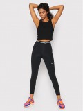 NIKE PRO DRI-FIT Női magas derekú, zsebes leggings fekete