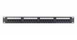 NIKOMAX 24-port Patch Panel 1U Black NMC-RP24UD2-ES-1U-BK