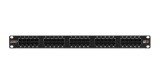 NIKOMAX 50-port Patch Panel 1U Black NMC-RP50UC3-1U-BK