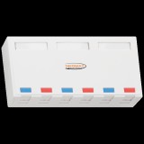 NIKOMAX falon kívüli doboz, 6 portos