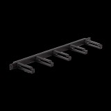 Nikomax NMC-OK800-HU-BK-2 19" kábelrendező panel 0.5U - Fekete (NMC-OK800-HU-BK-2)